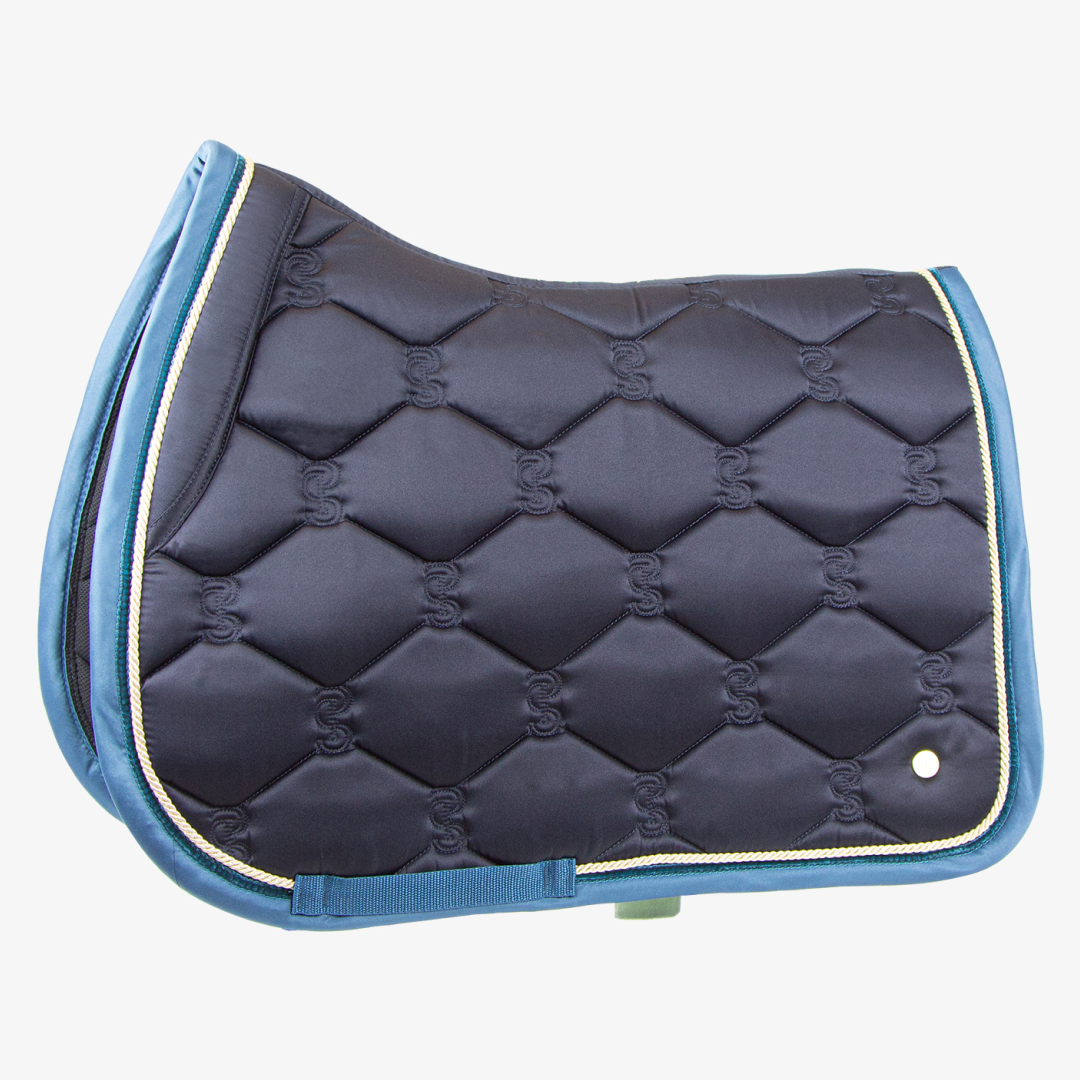 PS of Sweden Navy Limited Edition Jump Saddle Pad #colour_navy