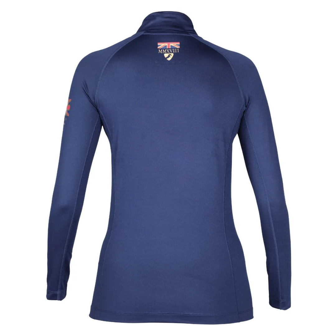Shires Aubrion Team Long Sleeve Ladies Base Layer #colour_new-navy
