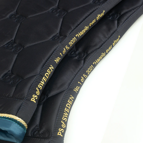 PS of Sweden Navy Limited Edition Dressage Saddle Pad #colour_navy
