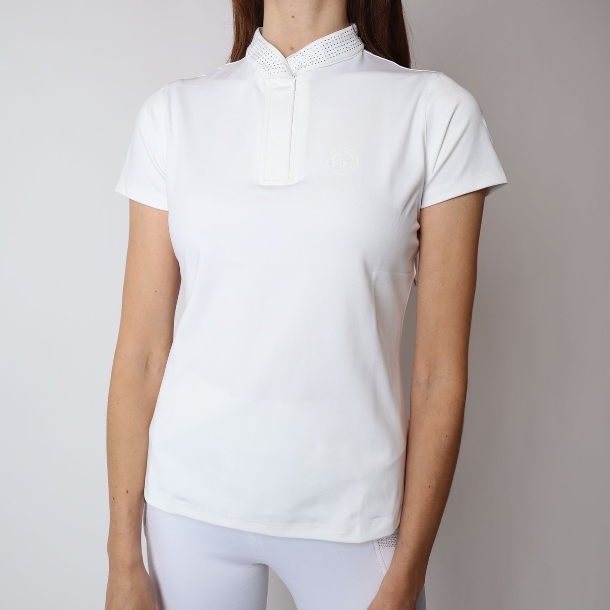 Montar Rebel Tone In Tone Crystal Shirt #colour_white