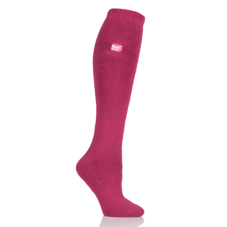 Platinum Ladies Clover Heat Holder Lite Socks #colour_raspberry