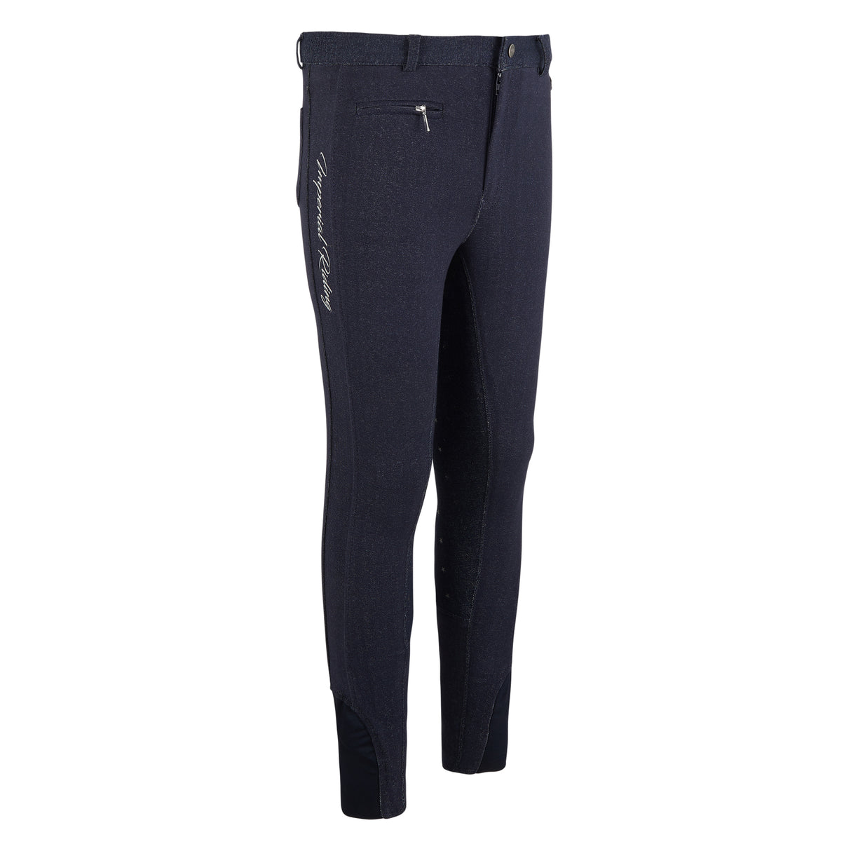 Imperial Riding Knitted Silicone Full Seat Breeches #colour_navy