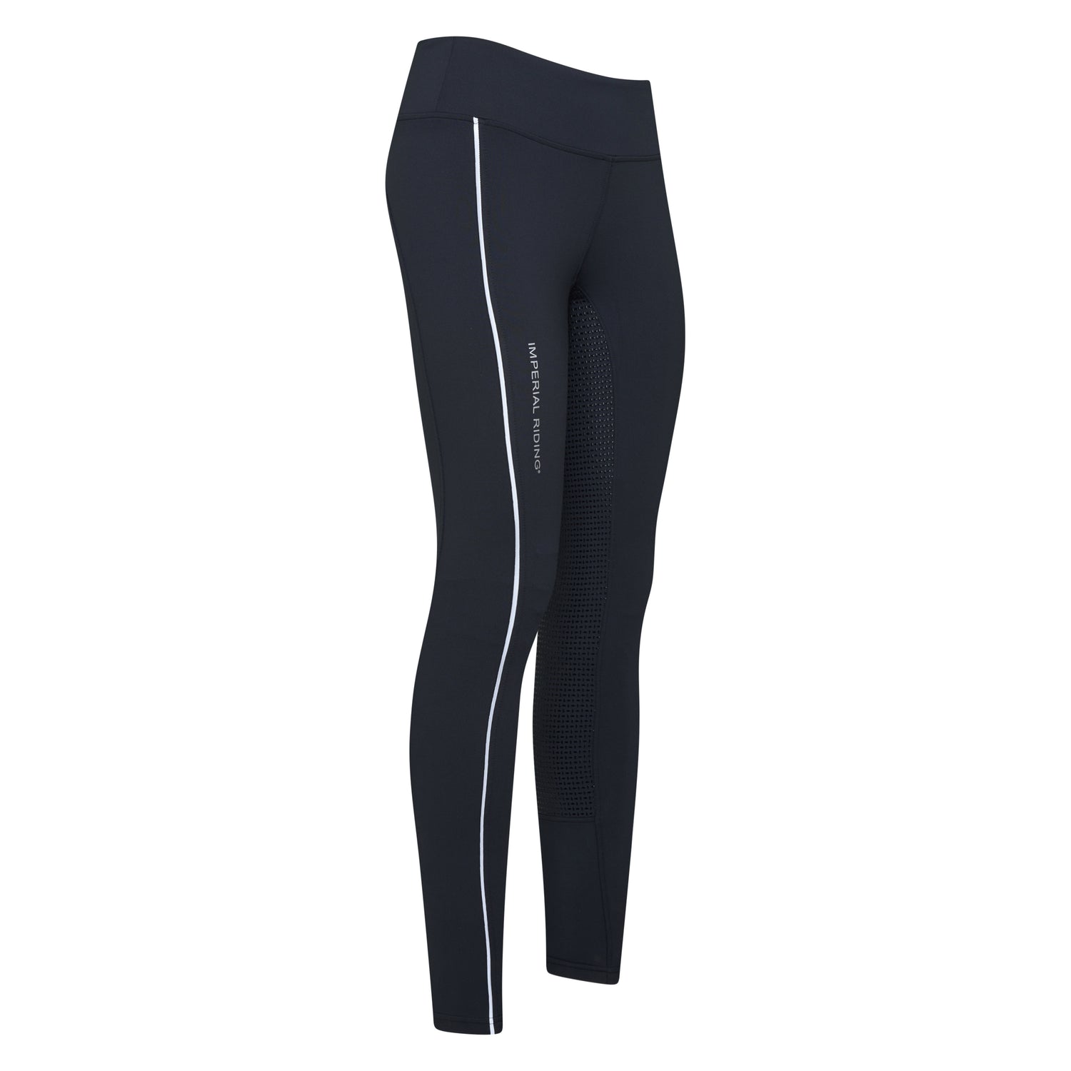 Imperial Riding Shiny Uni Full Grip Riding Tights #colour_black