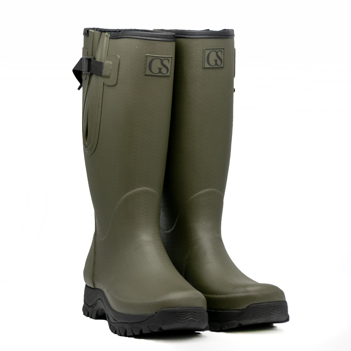 Mens green wellington sales boots
