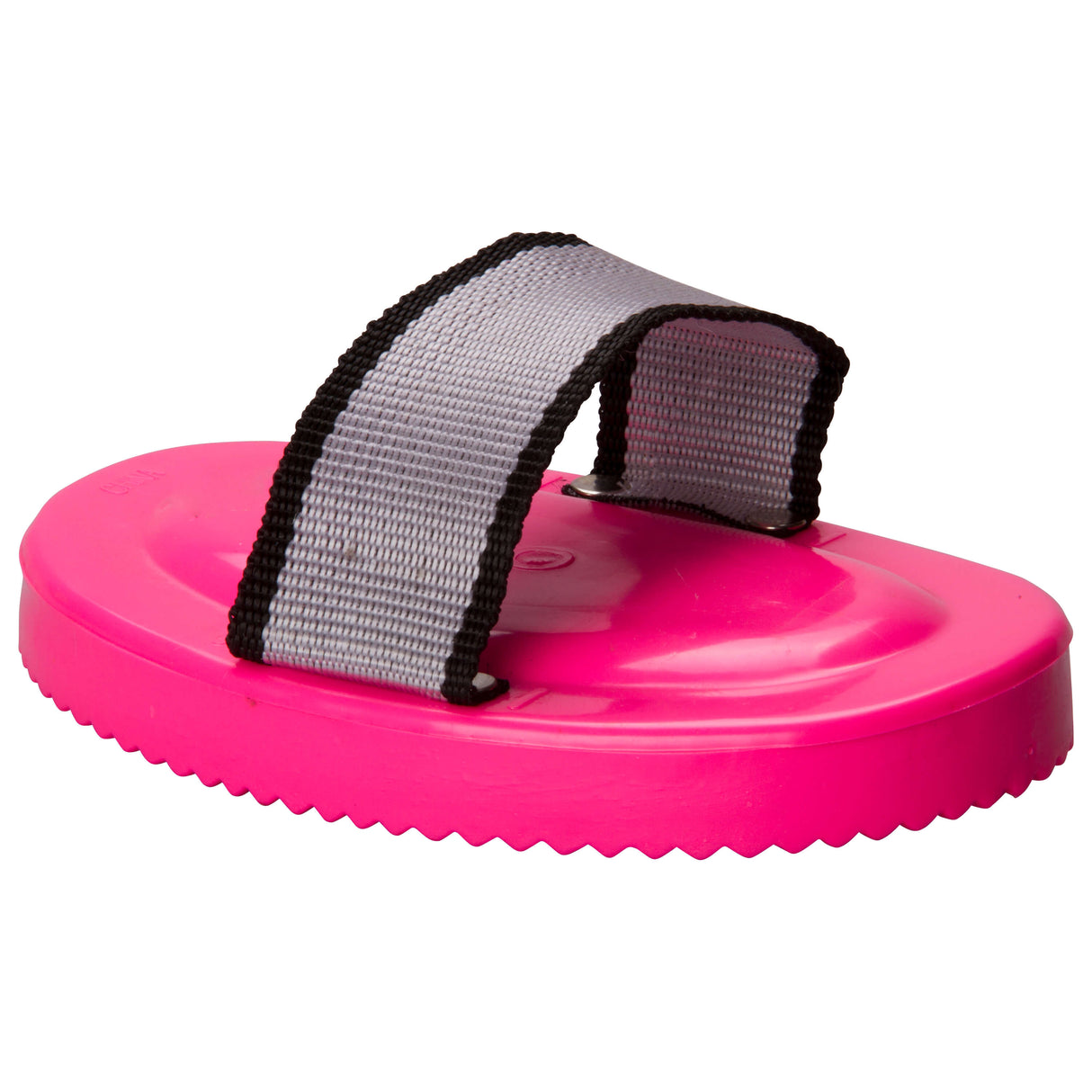 Imperial Riding Curry Comb With Hand Loop #colour_neon-pink