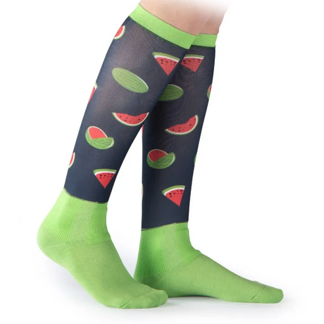 Shires Aubrion Hyde Maids Park Socks #colour_watermelon